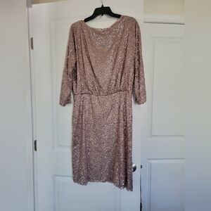 Sparkling Sequin Long Sleeve Dress